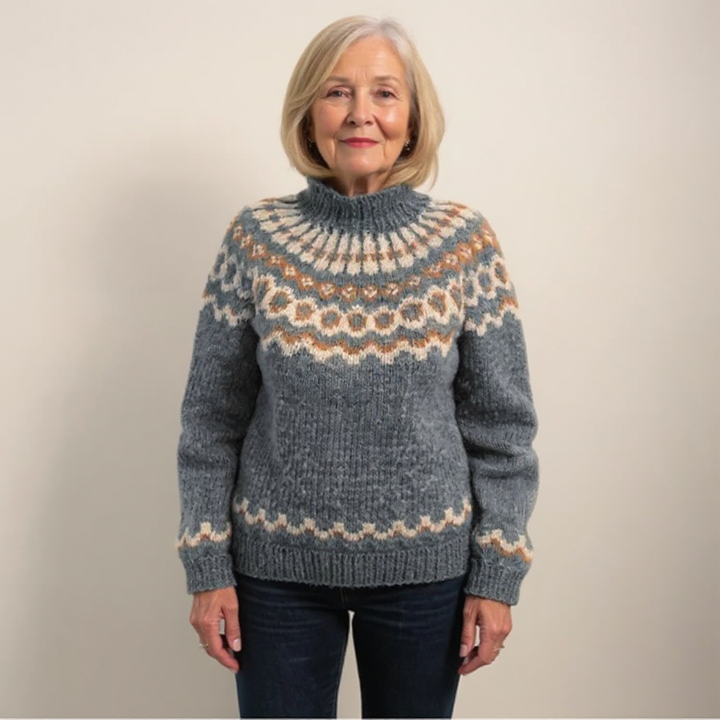 Katri | Pull en tricot gris