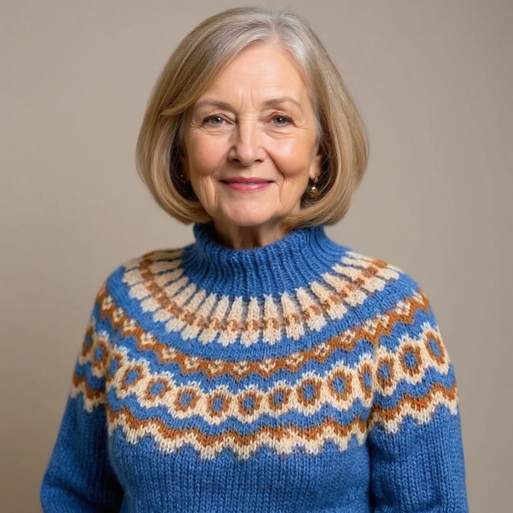 Anni | Pull-over bleu