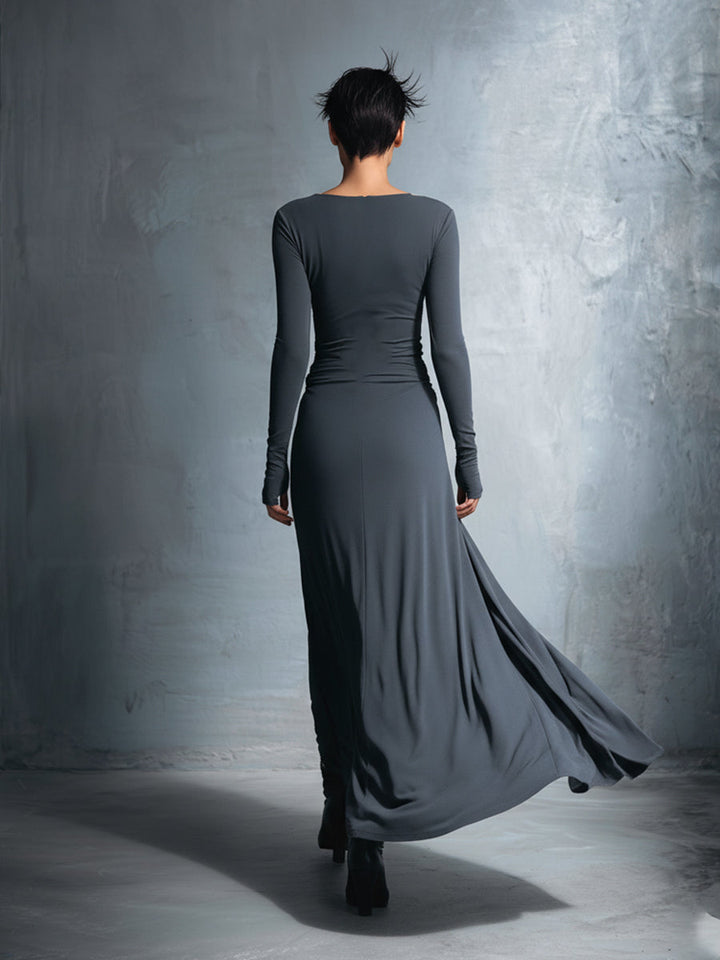 Naiara ❘ Robe maxi avec nœud latéral