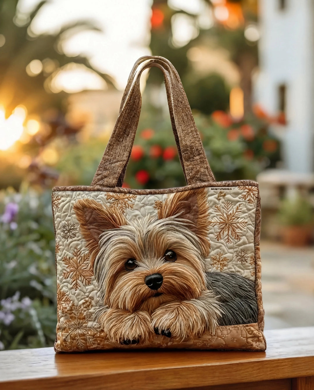 Sac à main artisanal  “Yorkie Brillant”
