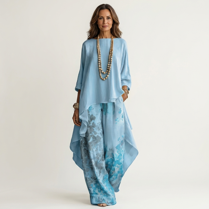 Ensemble Asymétrique en Coton-Satin