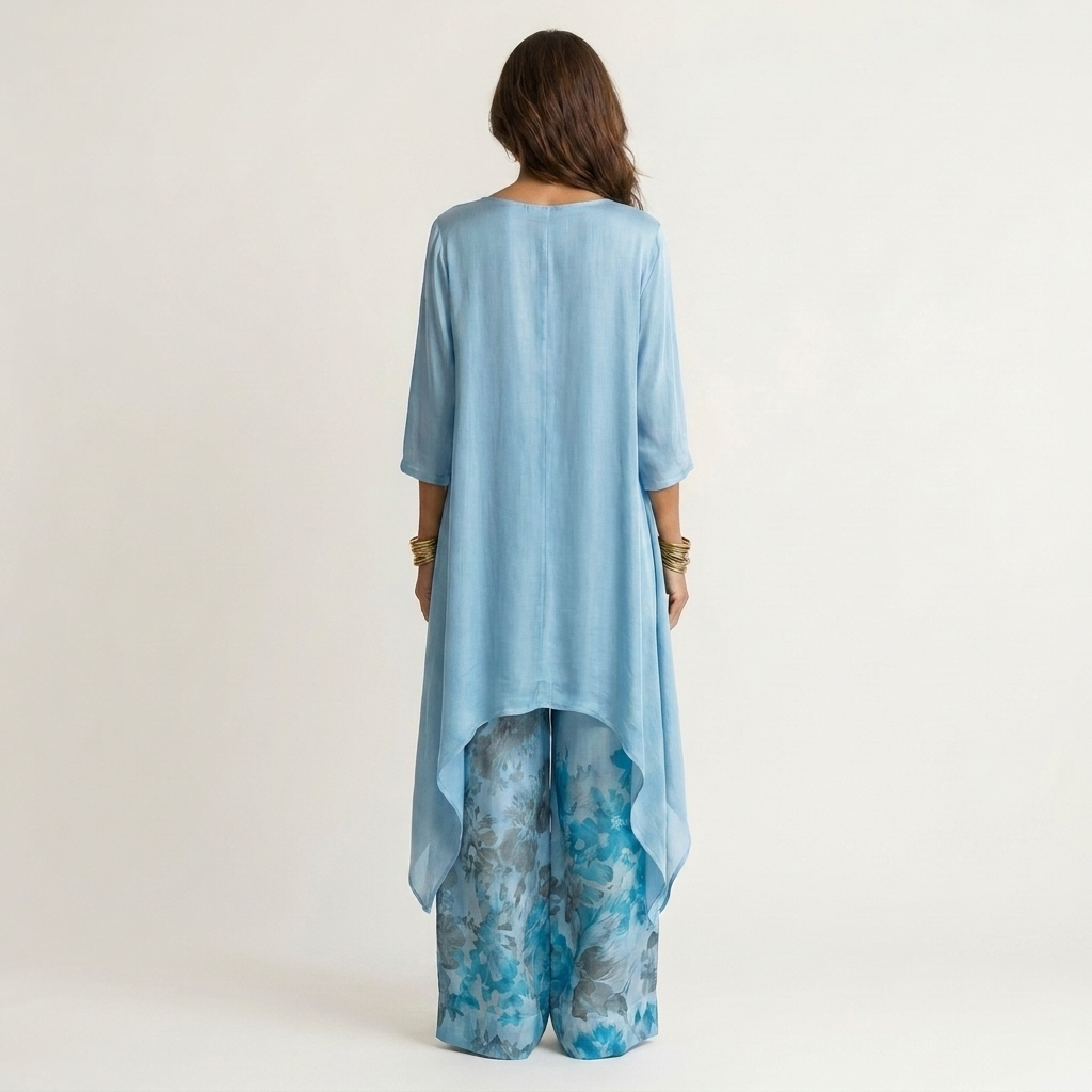 Ensemble Asymétrique en Coton-Satin