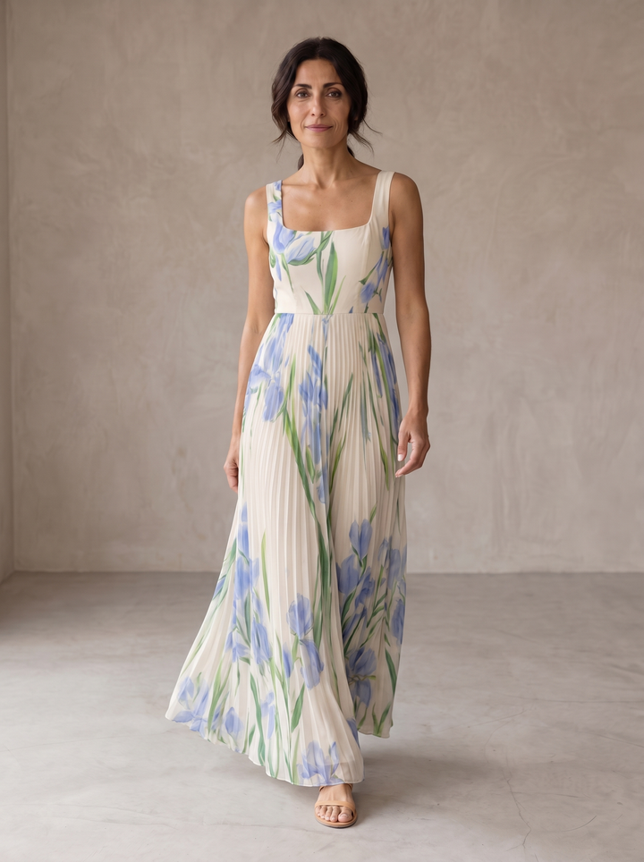 Oriah | Robe Maxi Ligne A Fleurie