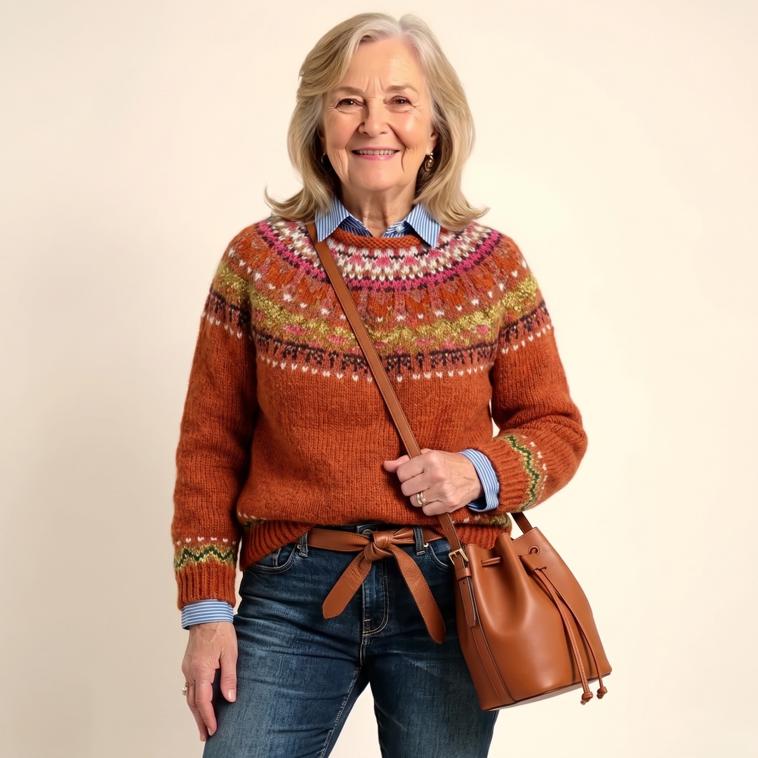 Lempi | Pull à motif rouge