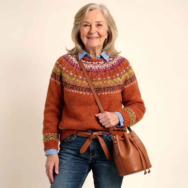 Lempi | Pull à motif rouge