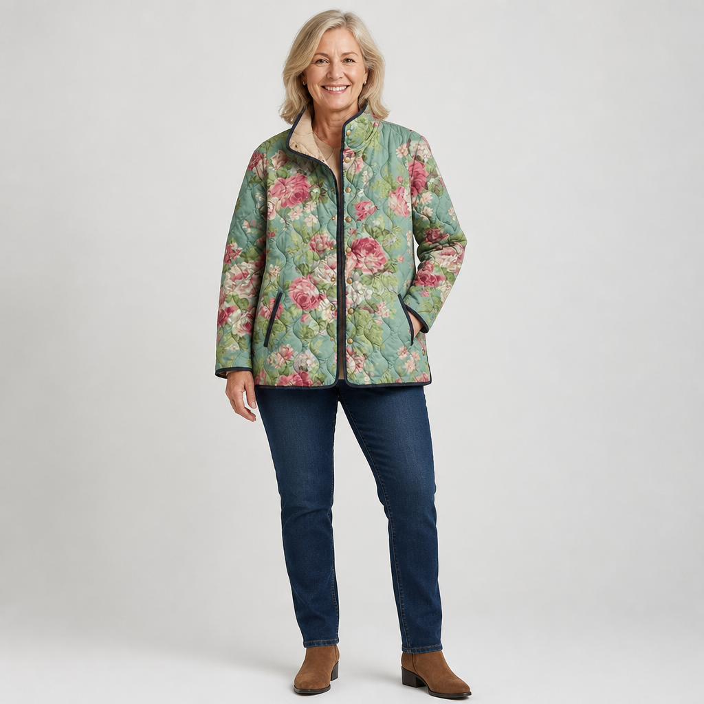 Winifred | Veste matelassée à motif marguerite