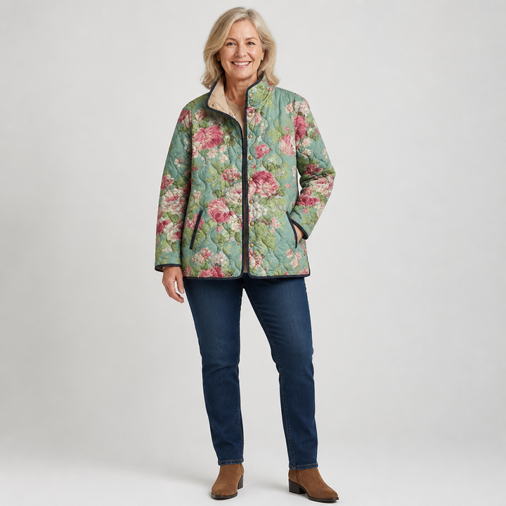 Winifred | Veste matelassée à motif marguerite