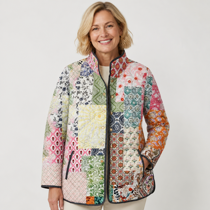 Gwendolyn | Veste matelassée à fleurs
