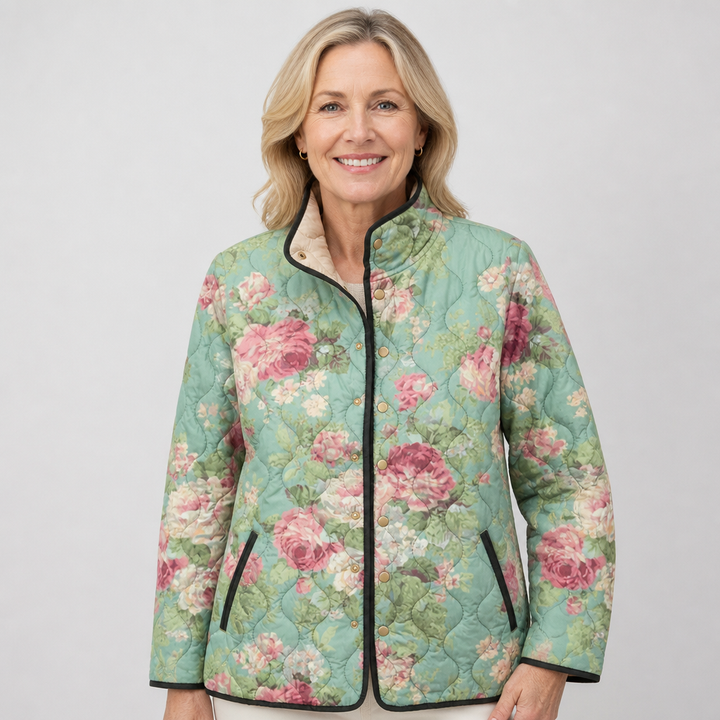 Winifred | Veste matelassée à motif marguerite