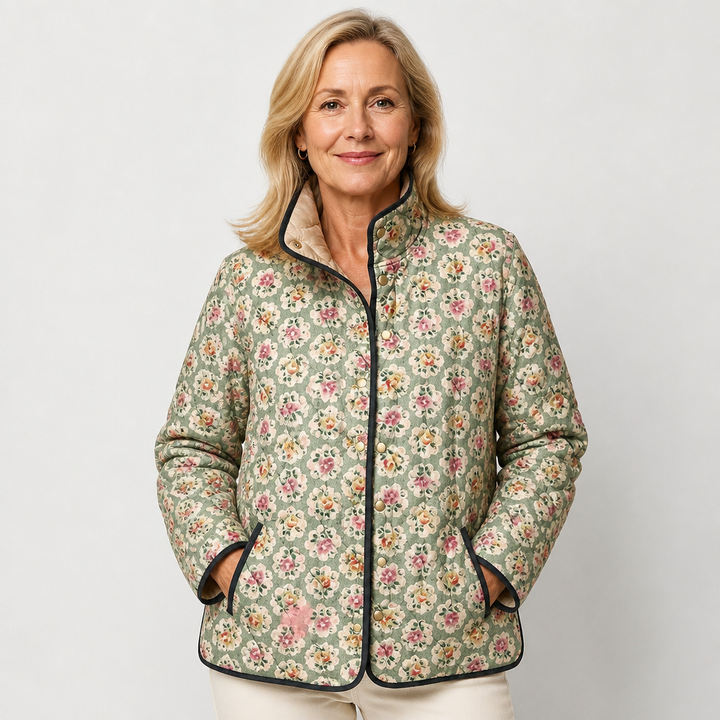 Eleanor | Veste matelassée à motif floral