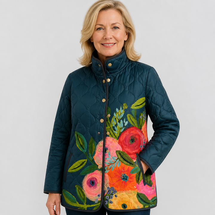 Frances | Veste matelassée à motifs floraux