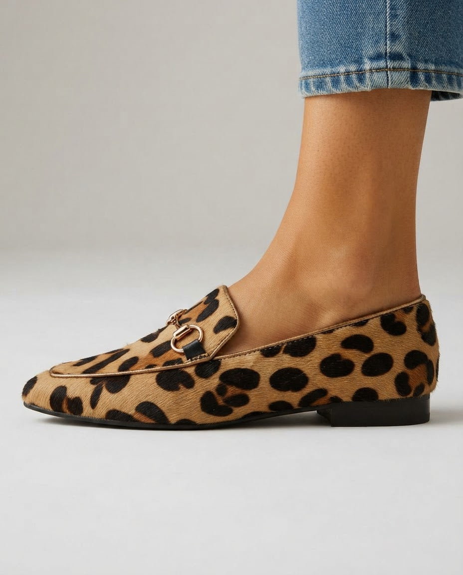 Mocassin Serena — Léopard avec Morsetto
