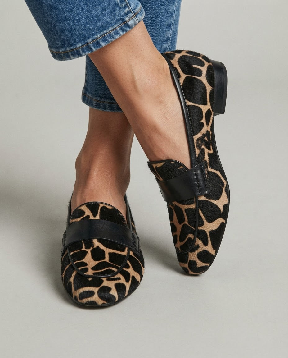 Mocassin Giulia — Girafe Abricot