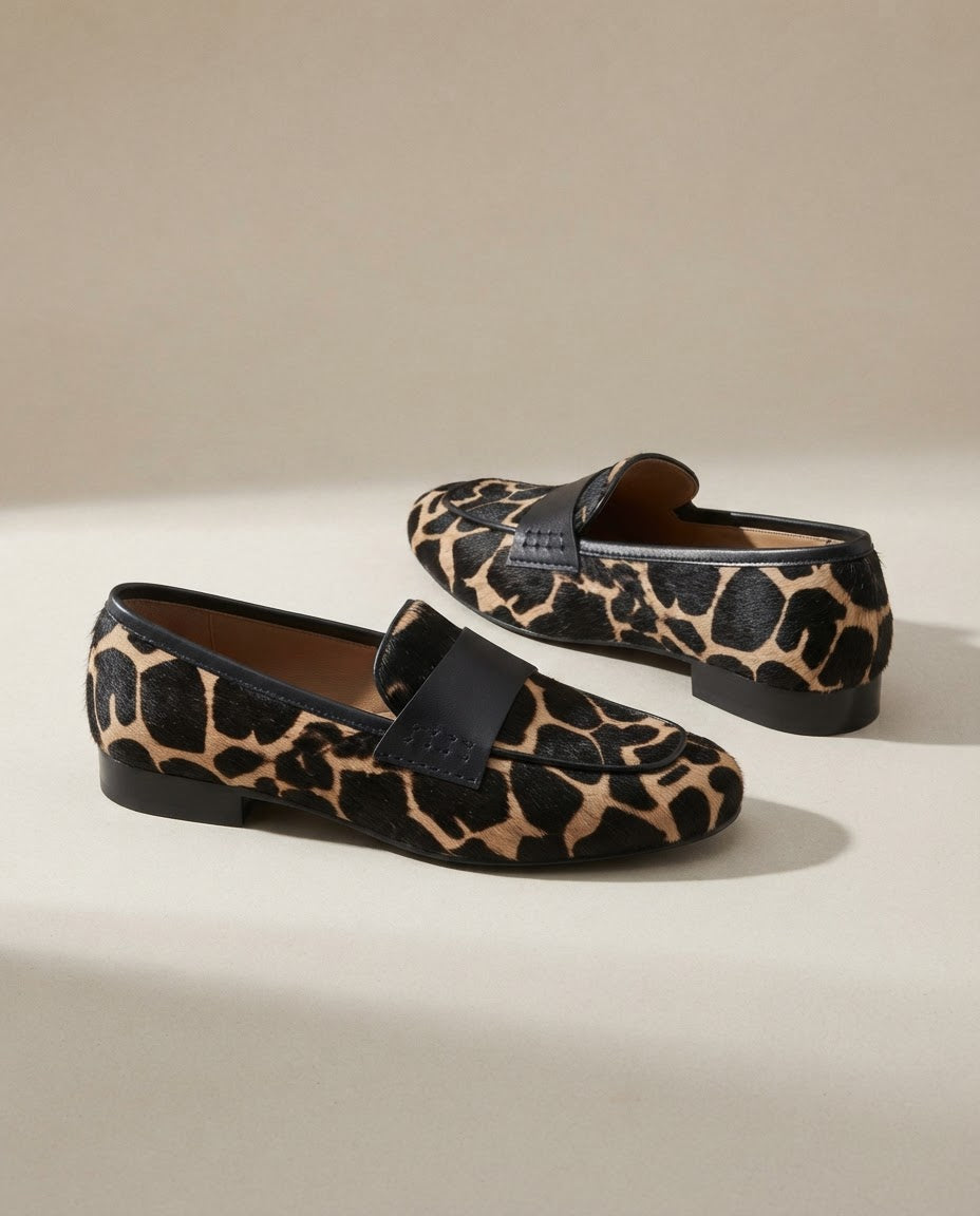 Mocassin Giulia — Girafe Abricot