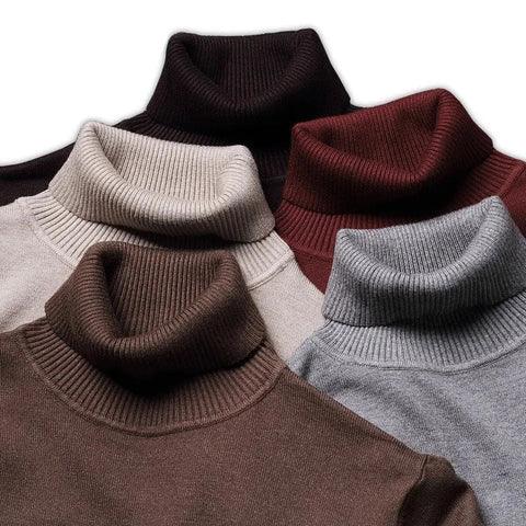 Franck | Élégant Pull Col Roulé