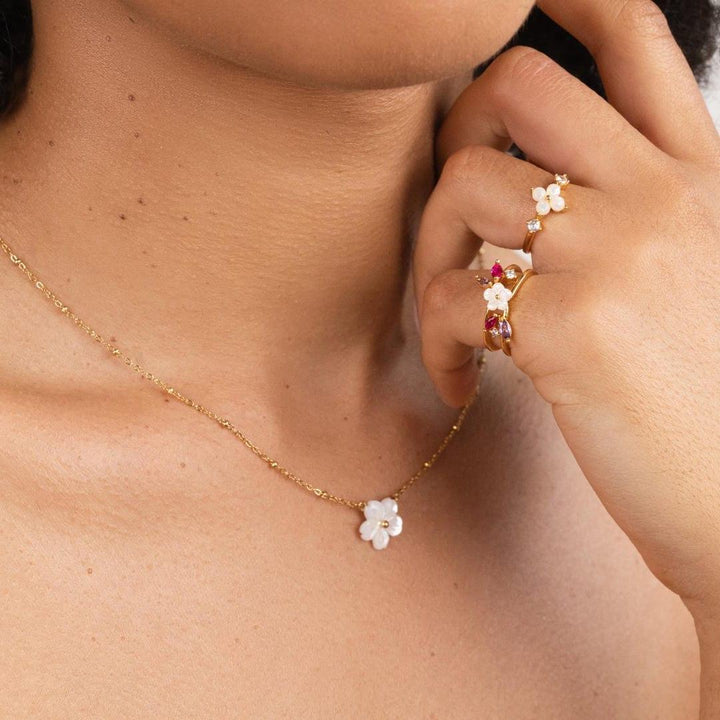 Laure | Collier Pendentif Fleur